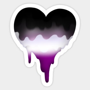 ASEXUAL GRADIENT GREETING CARD Sticker